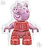 Minifigurka LEGO® 47205pb114 Duplo Figure Lego Ville, Peppa Pig - Red Plain Outfit (6468163)