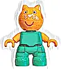 Minifigurka LEGO® 47205pb124 Duplo Figure Lego Ville, Candy Cat (6537001)