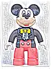 Minifigurka LEGO® 47394pb194 Duplo Figure Lego Ville, Mickey Mouse, Jacket, Vest and Bow Tie (6108826 / 6206114 / 6269841)