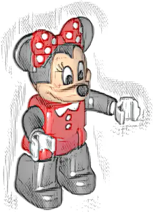 Duplo Figure Lego Ville, Minnie Mouse, Red Swimsuit (6220924 / 6269052)