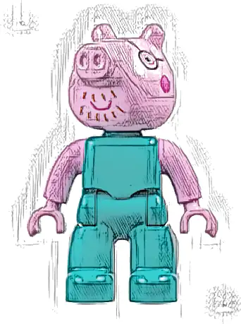 Duplo Figure Lego Ville, Daddy Pig (6468162)