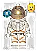 Minifigurka LEGO® cty1027 Astronaut - Male, White Spacesuit with Orange Lines, Side Lamp, Smirk and Cheek Lines