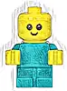 Minifigurka LEGO® cty1186 Baby - Dark Turquoise Body with Yellow Hands