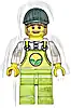 Minifigurka LEGO® cty1438 Farmer Horace - Lime Overalls over White Shirt, Lime Legs, Dark Green Cap, Dark Tan Moustache and Sideburns