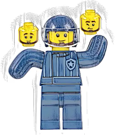 Police Dog Trainer, Dark Blue Helmet, Bite Suit