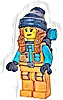 Minifigurka LEGO® cty1614 Arctic Explorer - Female, Orange Jacket, Dark Orange Braids with Dark Blue Beanie, Freckles, Backpack