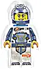 Minifigurka LEGO® cty1692 Astronaut - Female, White Spacesuit with Dark Blue Arms, Dark Blue Helmet, Trans-Clear Visor, Dark Azure Jet Pack