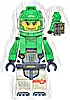 Minifigurka LEGO® cty1726 Astronaut - Female, White Spacesuit with Bright Green Arms, Bright Green Helmet, Trans-Clear Visor, Bright Green Harness with Solar Panel and Black Clip