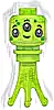 Minifigurka LEGO® cty1727 Alien - Minifigure Head, Tentacles