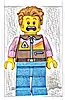 Minifigurka LEGO® cty1734 Camper - Male, Reddish Brown Jacket, Medium Blue Legs, Medium Nougat Tousled Hair