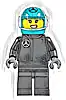 Formula 1 Driver, Mercedes - Female, Black Racing Suit, Dark Turquoise Helmet, Trans-Clear Visor