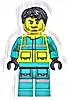 Paramedic - Male, Dark Turquoise and Neon Yellow Safety Vest, Legs with Silver Reflective Stripes, Black Hair