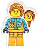 Minifigurka LEGO® cty1894 Arctic Photographer - Female, Orange Jacket and Legs, Medium Azure Trim, Dark Orange Hair