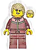 Minifigurka LEGO® cty1916 Skier - Female, Dark Red and Coral Jogging Suit, Tan Hair