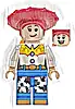 Minifigurka LEGO® dis182 Jessie - Normal Legs, Minifigure Head and Bow, Printed Dark Orange Boot Tips