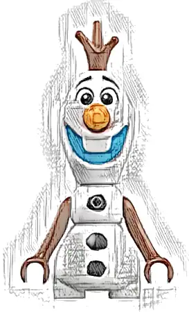 Olaf - Mini Doll Body, Medium Blue Mouth