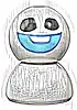 Minifigurka LEGO® dp139 Snowgie - Bright Light Blue Smile, Dome Body