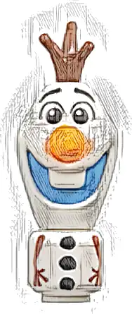 Olaf - Micro Doll, Medium Blue Mouth