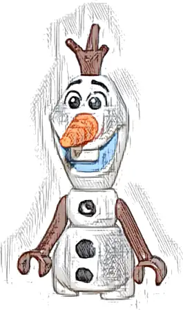 Olaf - Mini Doll Body, Bright Light Blue Mouth