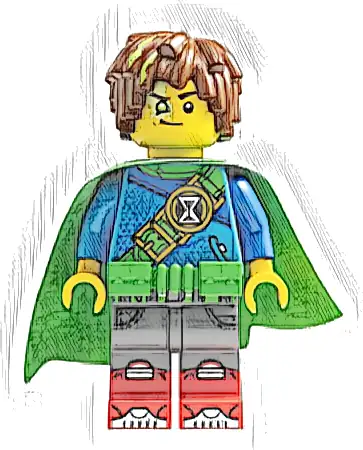 Mateo - Bright Green Utility Belt and Cape