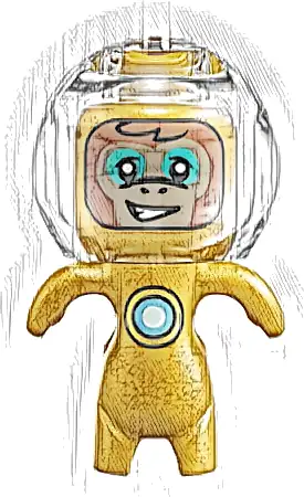 Minifigurka LEGO® drm037 Albert - Gold Suit