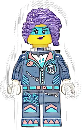 Minifigurka LEGO® drm052 Zoey - Neck Bracket and Plate 1 x 2 with Clip