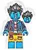 Minifigurka LEGO® drm057 Logan - Minifigure, Dark Blue Jacket, Hair