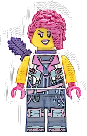 Minifigurka LEGO® drm083 Zoey - Dark Purple Arrow Quiver