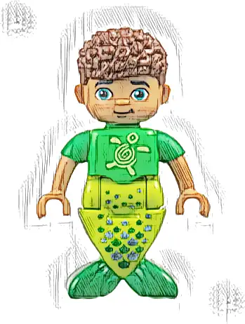 Duplo Figure, Disney Princess, Fernie (Merman) (6490031)