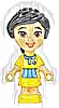 Minifigurka LEGO® frnd0607 Friends Victoria - Micro Doll, Yellow Dress
