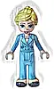 Minifigurka LEGO® frnd0632 Friends Stephanie (Adult) - Bright Light Blue Suit with Pockets and Buttons, Black Shoes