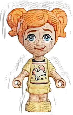 Friends Ella - Micro Doll, Bright Light Yellow Dress with Horse / Unicorn