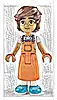 Minifigurka LEGO® frnd0814 Friends Leo - Reddish Orange Apron, Medium Azure Shoes