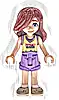 Minifigurka LEGO® frnd0819 Friends Paisley - Bright Light Yellow and Medium Lavender Tank Top, Medium Lavender Shorts, Dark Tan Shoes