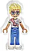 Minifigurka LEGO® frnd0834 Friends Olly - White Shirt with Coral Scarf, Blue Trousers, White Shoes