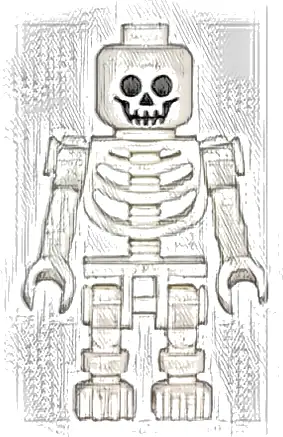 Skeleton - Standard Skull, Bent Arms Vertical Grip