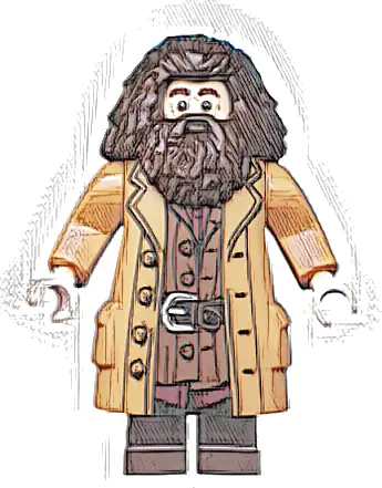 Rubeus Hagrid - Medium Nougat Topcoat with Buttons