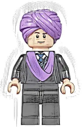 Professor Quirinus Quirrell - Medium Lavender Turban and Scarf