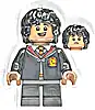 Minifigurka LEGO® hp441 Lee Jordan - Gryffindor Robe Clasped, Black Short Legs