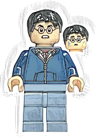 Harry Potter - Dark Blue Hoodie, Sand Blue Legs