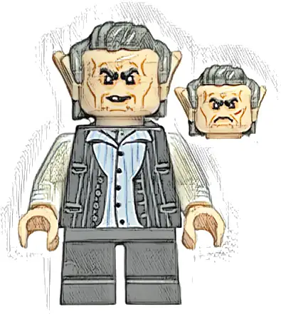 Griphook - Black Pinstripe Vest