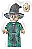 Minifigurka LEGO® hp473 Professor Minerva McGonagall - Dark Green Robe over Black Dress, Hat with Hair, Printed Arms