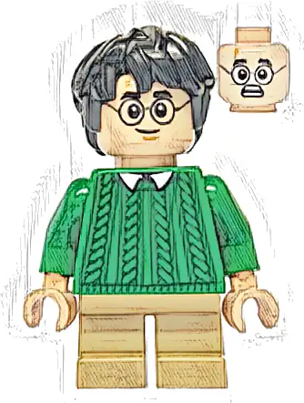 Harry Potter - Green Sweater, Dark Tan Short Legs