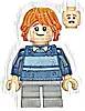 Minifigurka LEGO® hp477 Ron Weasley - Dark Blue Striped Sweater, Dark Bluish Gray Short Legs