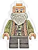 Minifigurka LEGO® hp536 Professor Filius Flitwick - Olive Green Suit, Dark Brown Short Legs