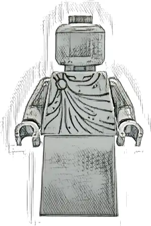 Statue - Hogwarts, Printed Torso