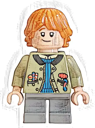 Ron Weasley - Olive Green Jacket, Blue Jumper