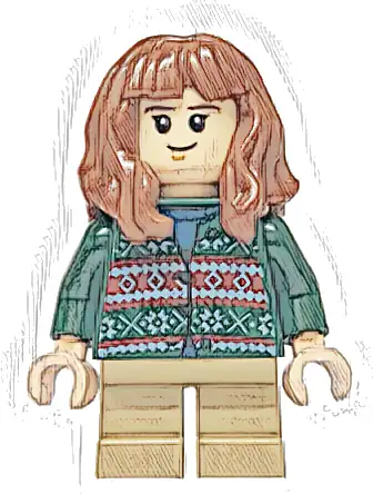 Hermione Granger - Dark Green Sweater, Dark Tan Short Legs