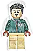 Minifigurka LEGO® hp559 Marcus Flint - Dark Green Slytherin Quidditch Uniform with Hood, Tan Legs
