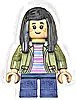Minifigurka LEGO® hp576 Cho Chang - Olive Green Jacket, Dark Blue Short Legs